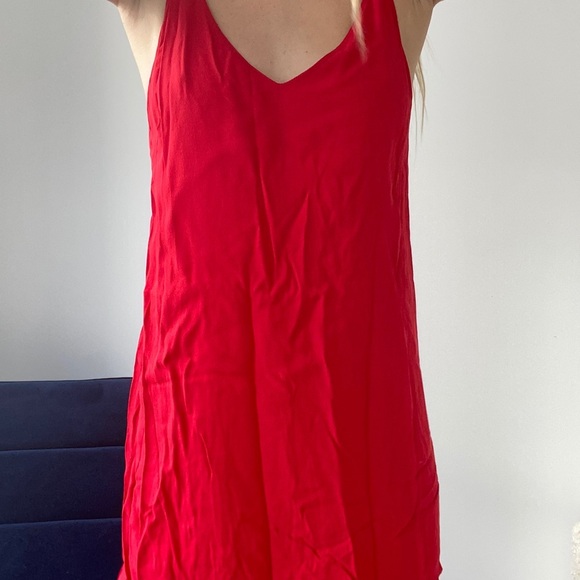 Aritzia Wilfred Free Red Vivienne Dress in Red size XS - Picture 6 of 15